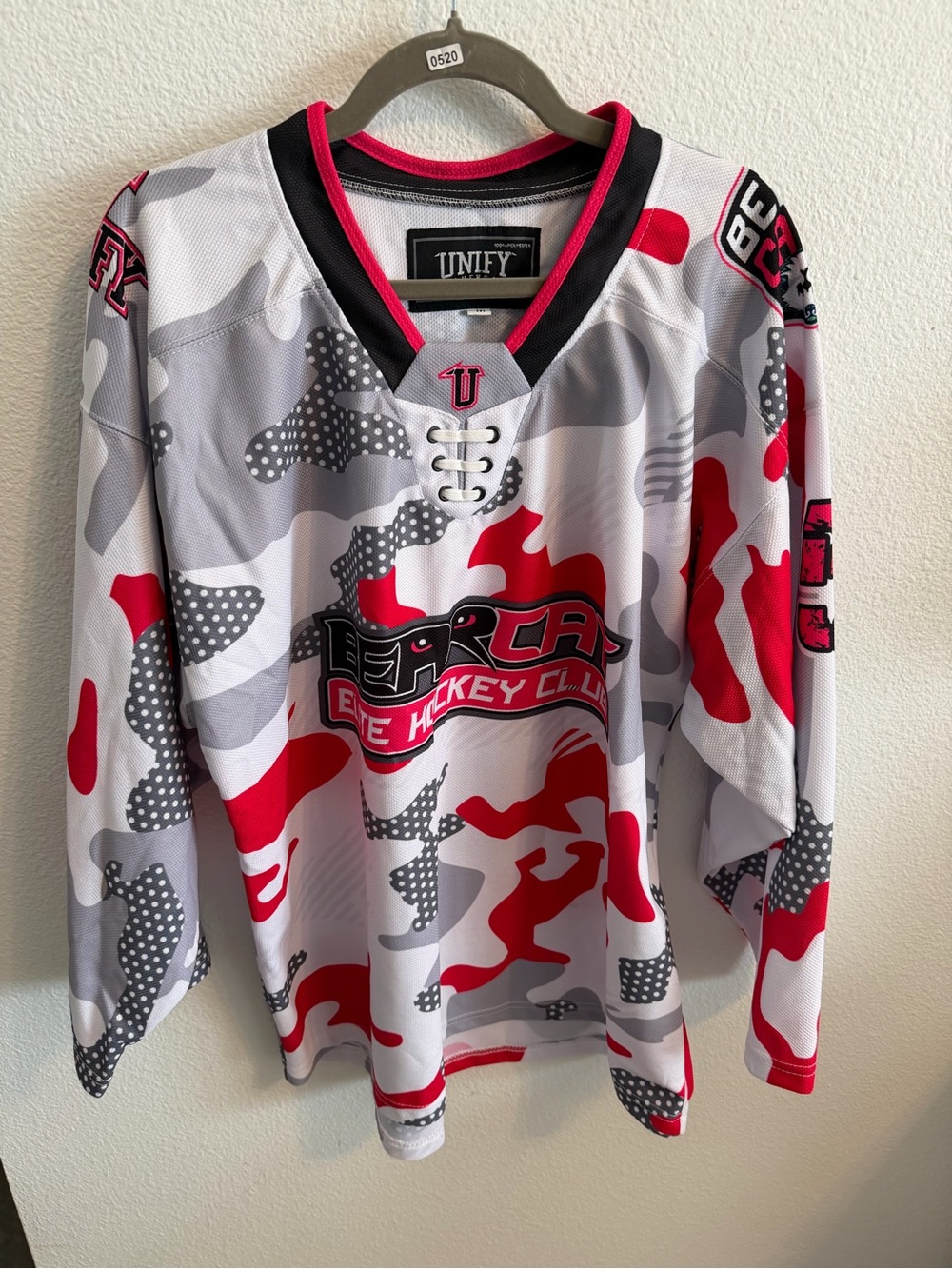 UNIF Men’s Red, Gray & White Camo Hockey Jersey